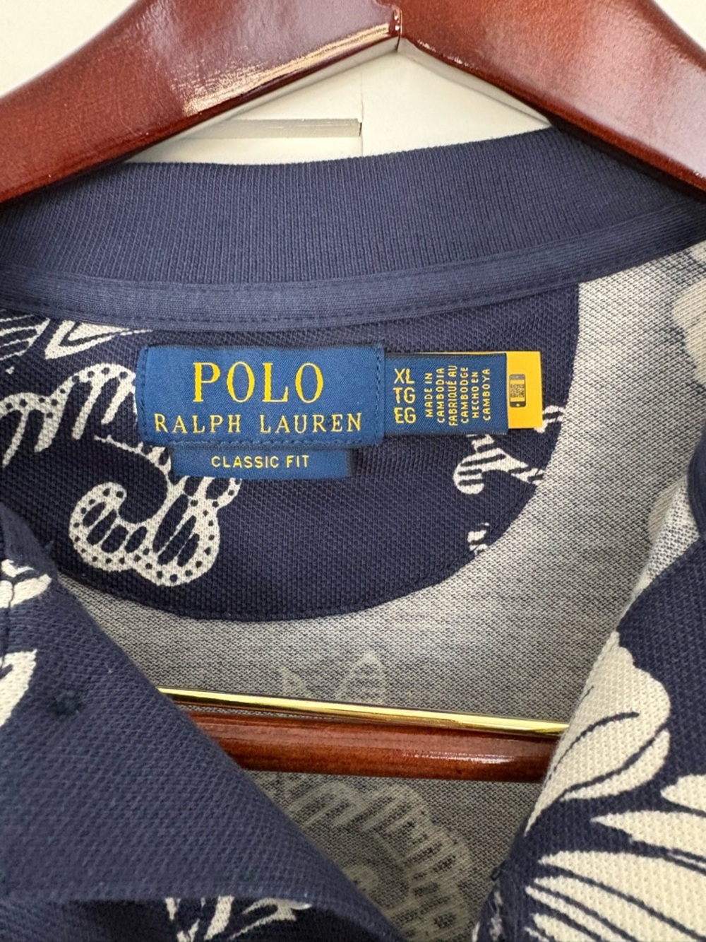 Polo Ralph Lauren Hibiscus-Print Mesh Polo Shirt Floral Men’s Size XL - Picture 2 of 5